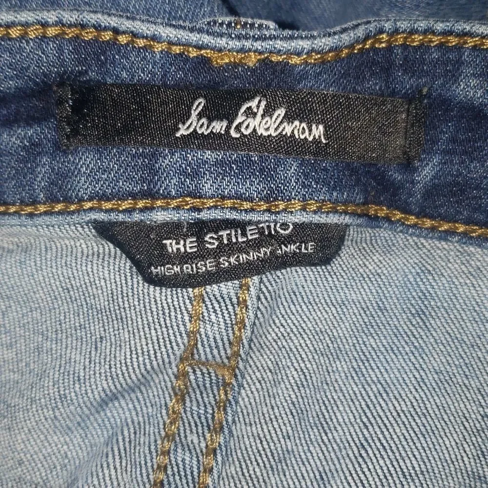 Sam Edelman The Stiletto High Waist Skinny Ankle Jeans 6 28 - Picture 7 of 8